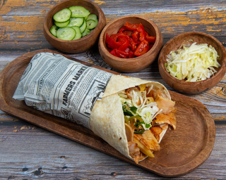 Shaorma mare la lipie Pui