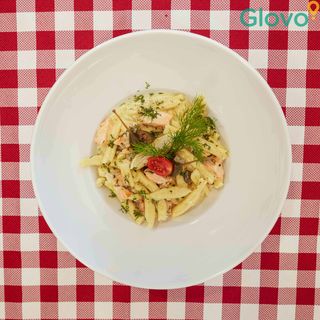 Casarecce z łososiem