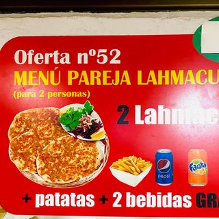 Menú Pareja Lahmacun para 2 Personas