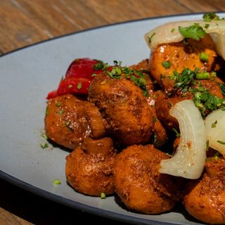 Champiñones Tikka (Vegano)