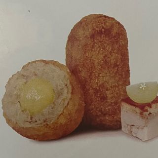 Croquetas de cochinillo y manzana
