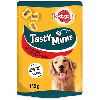 0.155 KG Pedigree Tasty Mini Snacks Sabor Buey y Ave para Perros