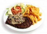 Plat Steak Aux Champignons