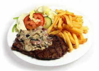 Plat Steak Aux Champignons