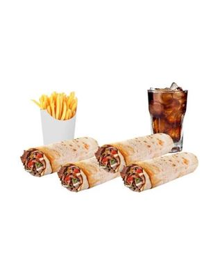 Menú 5 Pita Kebab (4 Uds.)