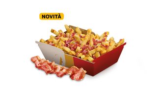 Le Ricche Fries Cheese&Bacon con extra bacon