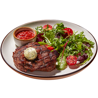 Стейк Рібай із мікс-салатом