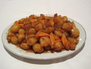 256. Скариди в сладко-кисел сос