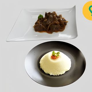 Attiéké Avec Foie De Poulet