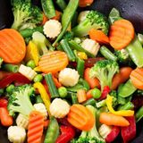 Assiette de légumes sautés 