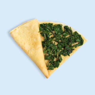 ვეგანური კრეპი ისპანახით და სვანური მარილით