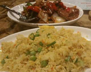 Arroz con pollo y un toque de curry