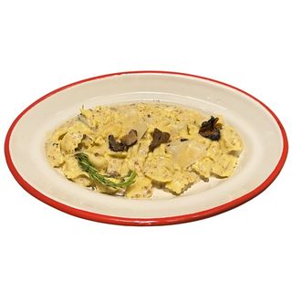 Ravioli al plin fonduta e tartufo