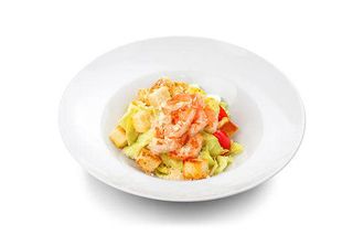 Салат "Цезарь" с креветками