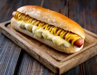 Big hot dog burger