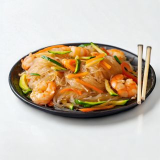 Spaghetti soia gamberi 242