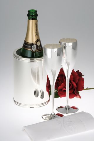 Set 2 pahare argintate H25 cm