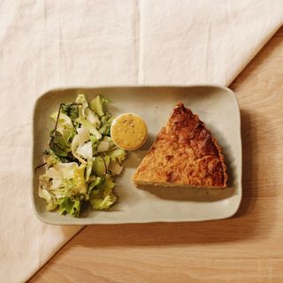 Quiche Lorraine Keto con Mix de Verdes