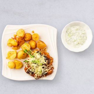 Filet drobiowy z pieczarkami i serem