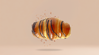 Brioche rogalik z czekoladą