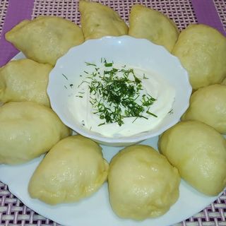 Вареники з картоплею, грибами  (260г)