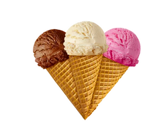 Cono biscottato con gelato