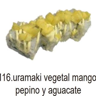 116.uramaki vegetal mango pepino y aguacate