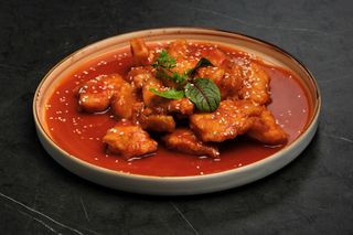 Судак в кисло-сладком соусе