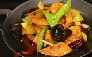 313. Piccola padella fai da te con gamberi
