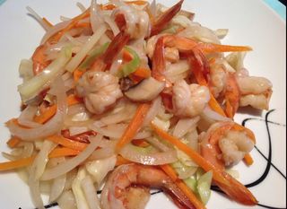 Gambas Con Verduras