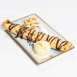 Палачинка с шоколад , банан и сладолед (240г)