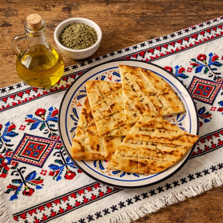 Pita greceasca cu oregano si ulei de masline