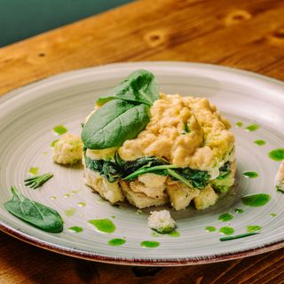 Huevos revueltos cremosos