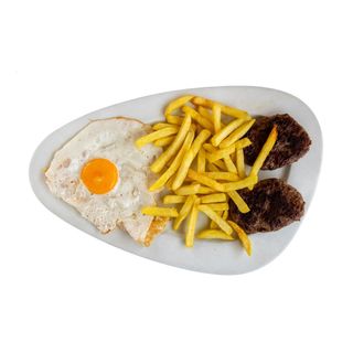 Hamburguesa de pollo de plato (ración)