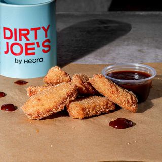 Nugguets Heura con salsa BBQ (Heura).