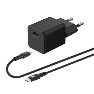 Cargador Wefix Ac 20W + Cable Usb-C 1M Negro - 3615993757359