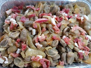 Habas salteadas con jamón serrano