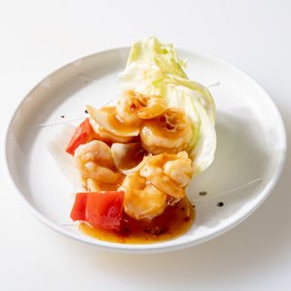 130 Gamberi in salsa piccante