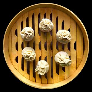 Pierożki z kimchi i wieprzowiną (6 szt.)