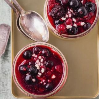 Blueberry  cheesecake en pot 