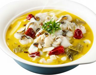 173 - Pesce con verdure salamoia in brodo 酸菜鱼