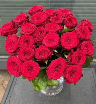 Czerwone róże, 21 sztuk