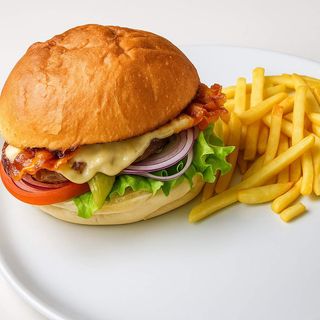 Fingerking extra burger i pomfrit