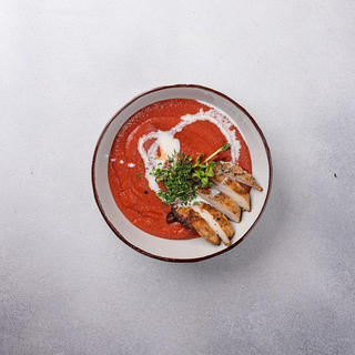 Крем-борщ з курячим м'ясом (430г)