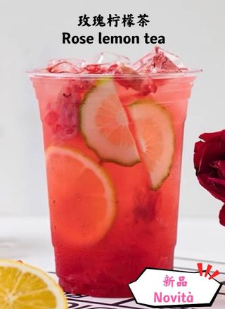 Rose lemon tea