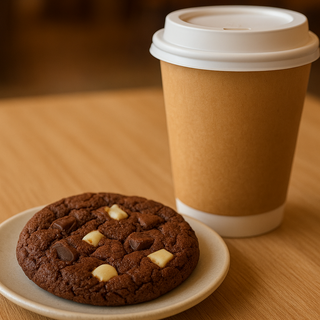 Galleta cokies triple chocolate y cafe 
