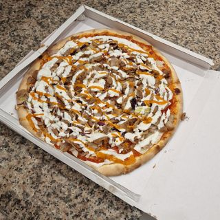 Pizza kebab + coca-cola + Patatine