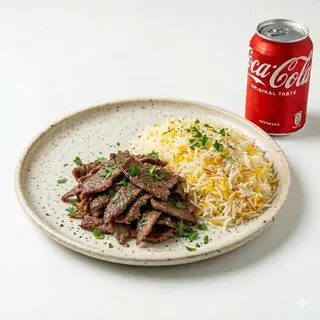 Plato Kebab Con Arroz