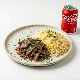 Plato Kebab Con Arroz
