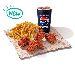 5 pc. Sauced Nuggets Large Meal